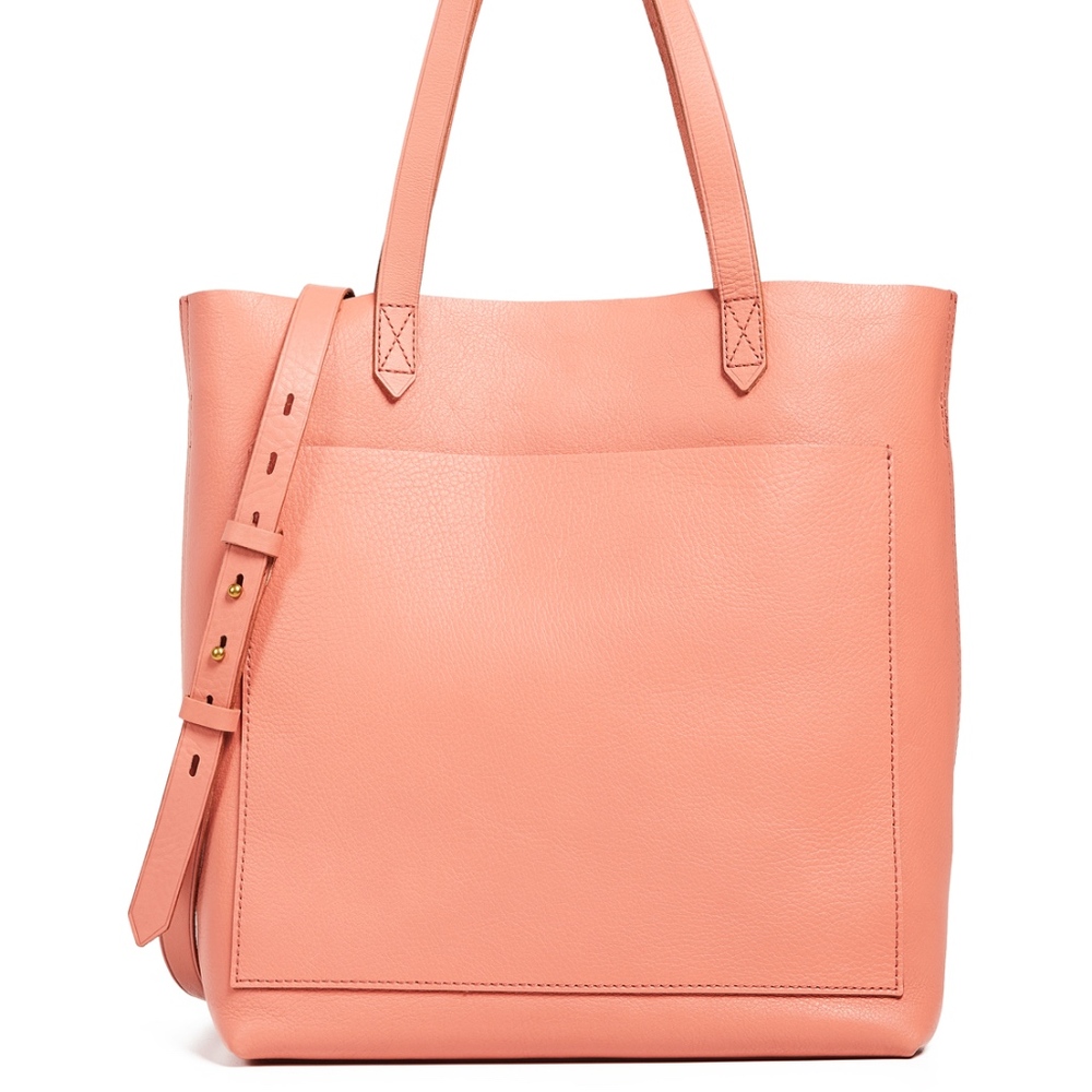 Madewell Transport Tote in Peach Pink